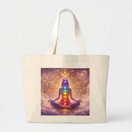 Chakra Meditation Toteväska Yoga Design Jumbo Tygkasse