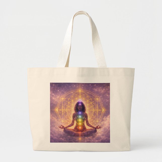 Chakra Meditation Väska Andlig Design (Framsidan)