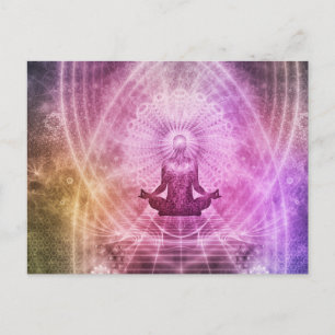Chakra Meditation Yoga Zen Vykort