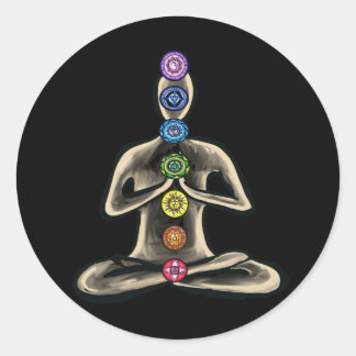 Chakra Powered Runt Klistermärke