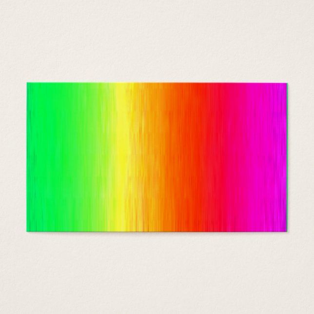 chakra red orange gult grönt turquouise indigo visitkort (Framsidan)