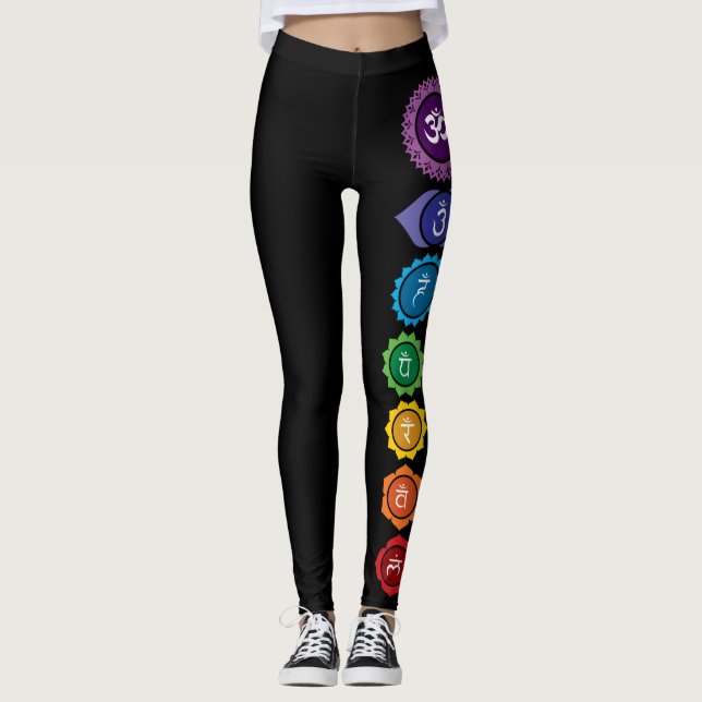 Chakra Reiki Ninja gudinnadamasker Leggings (Framsida)