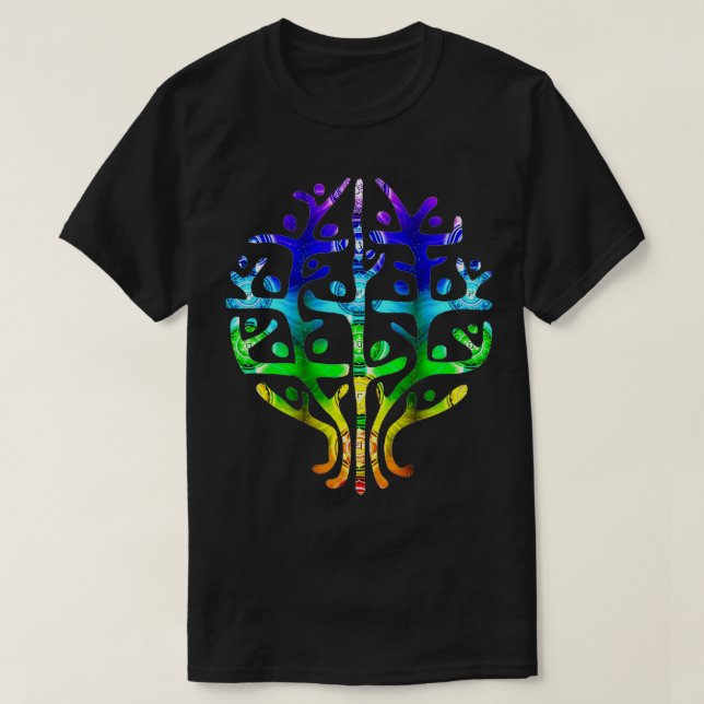 Chakra Reiki Oneness med Universe Symbol T Shirt (Design framsida)