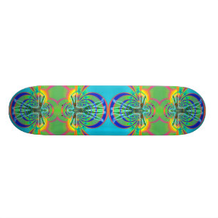 Chakra ringer skateboarden mini skateboard bräda 18,5 cm