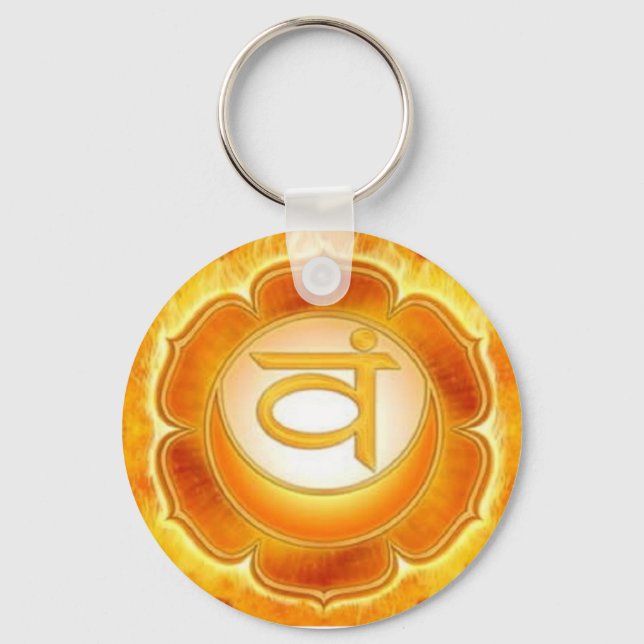 Chakra - Sacral - Keychain Nyckelring (Framsida)