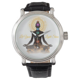 Chakra Silhouette – Let Your Light Shin Armbandsur