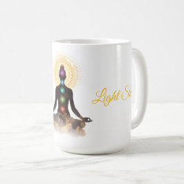 Chakra Silhuett – Låt Ditt Ljus Lysa Kaffemugg