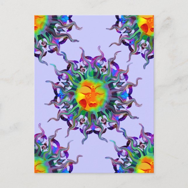 Chakra Sol Light Postcard Vykort (Framsida)