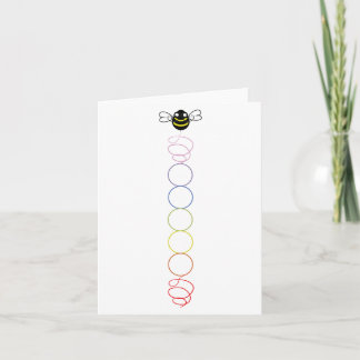 Chakra Spiral-anteckningskort (tom insida) Tack Kort