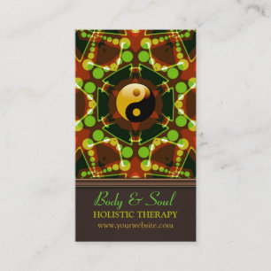 Chakra Star Energy YinYang NewAge-Affärskort Visitkort