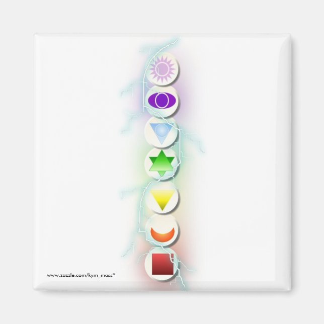 Chakra Symbols Magnet (Framsidan)