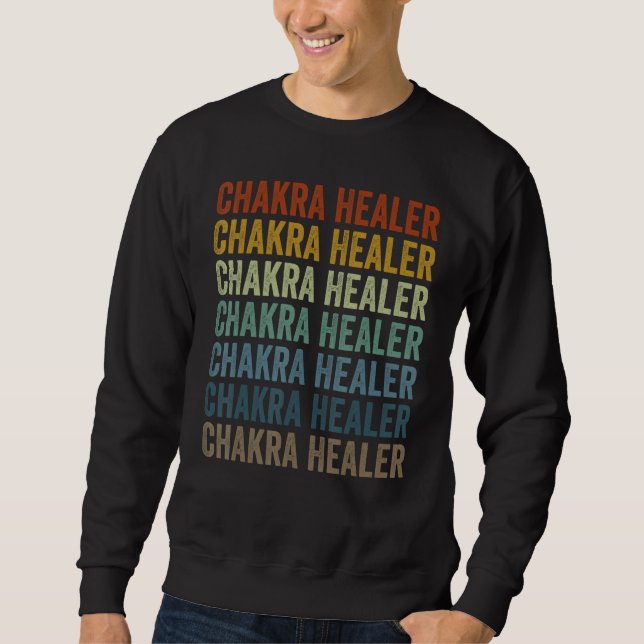Chakra-terapeut Chakra-läkning Reiki-mästare Lång Ärmad Tröja (Framsida)