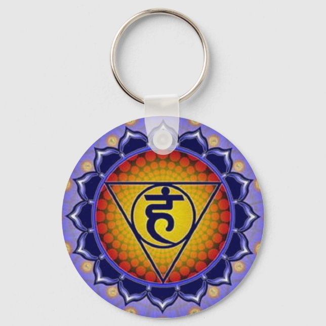 Chakra - Throat - Keychain Nyckelring (Framsida)