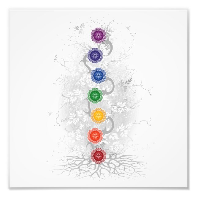 Chakra Träd Poster (Framsidan)