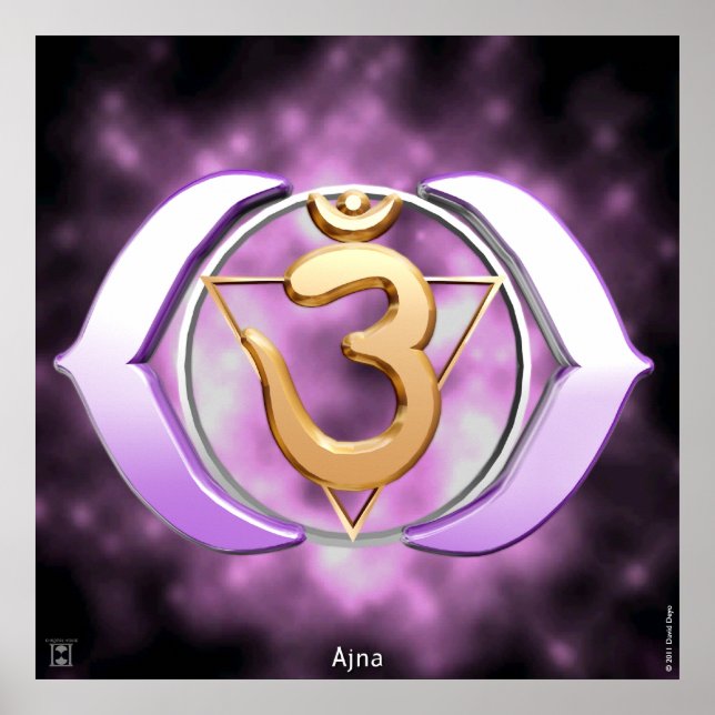 Chakra-utskrift från tredje Öga Poster (Framsidan)