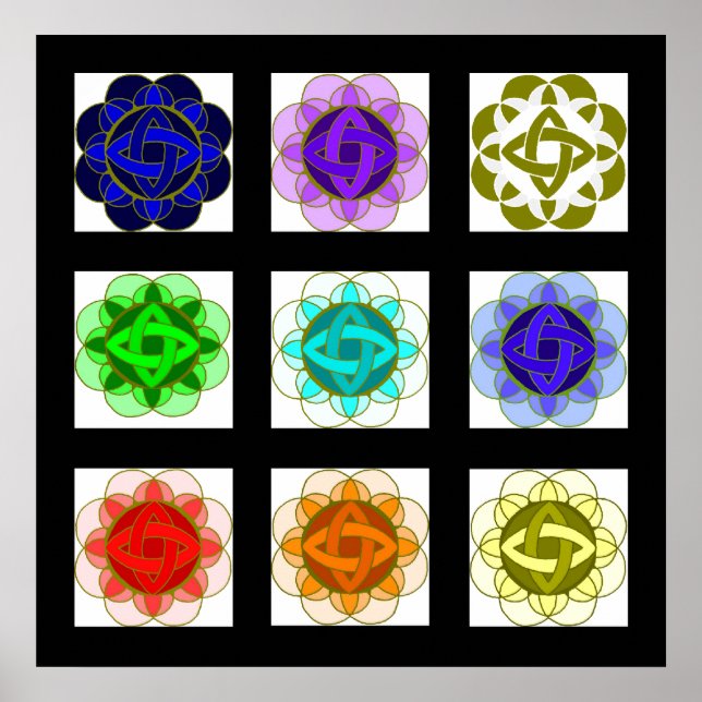 "Chakra Väg" Poster (utan etiketter) (Framsidan)