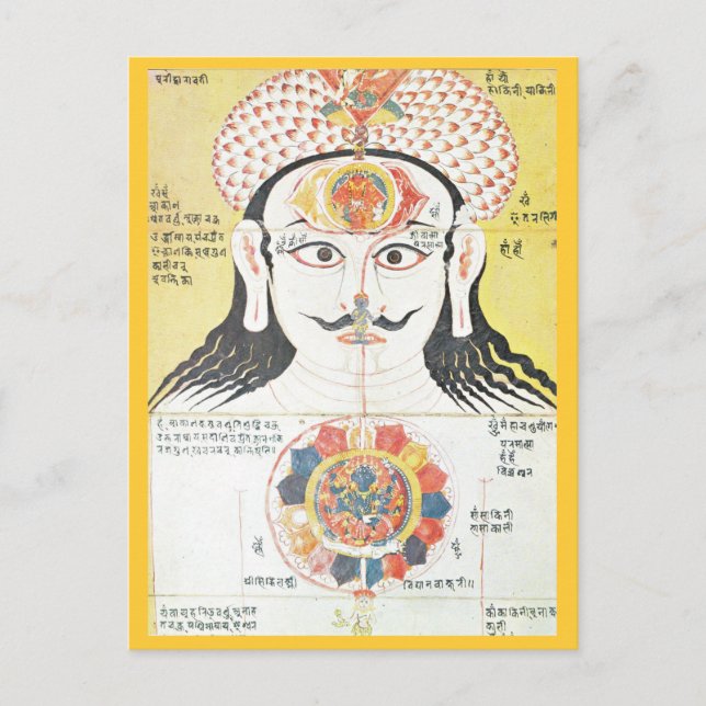 Chakra-vykort Vykort (Framsida)