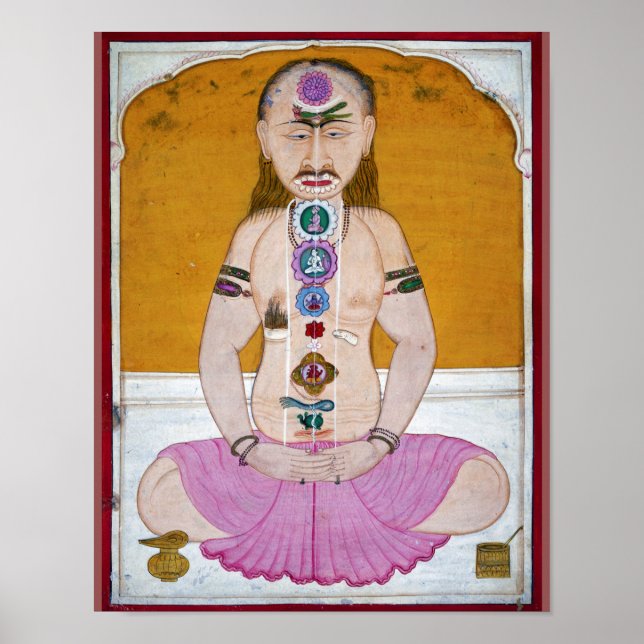 Chakra Yoga Illustration for Meditation Poster (Framsidan)