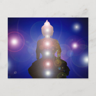 Chakra Zen Meditation Buddha Vykort