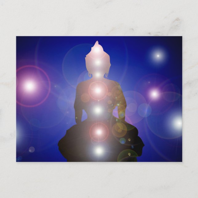Chakra Zen Meditation Buddha Vykort (Framsida)