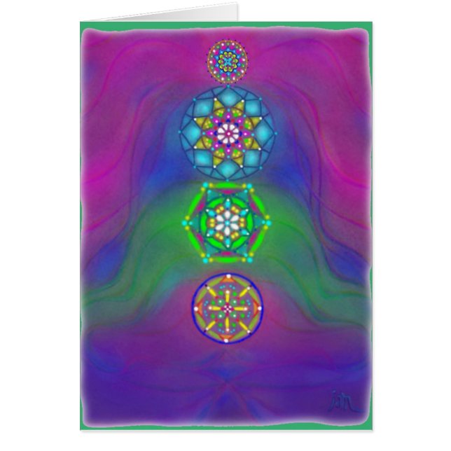 chakragems hälsningskort (Framsidan)