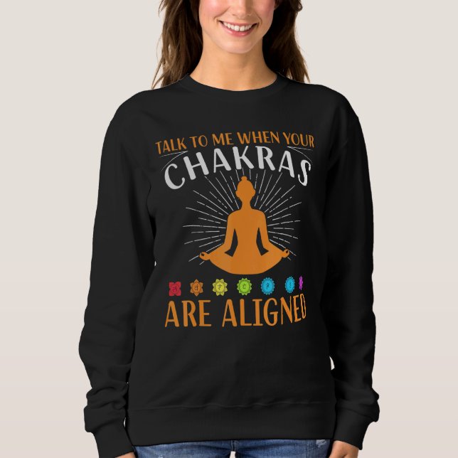 Chakras Aligned Yoga T Shirt (Framsida)