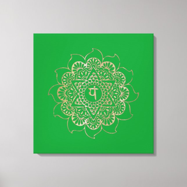 Chakras Anahata - Wrapped Canvas (Framsida)