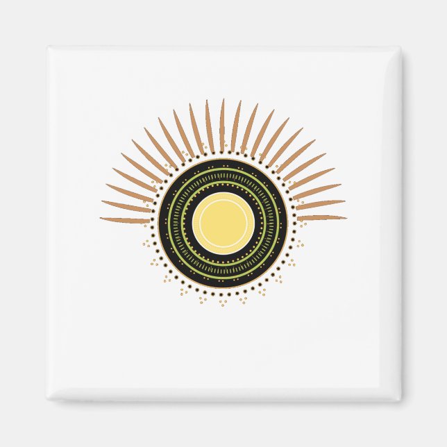 Chakras Circle Focus Concentration Meditation Magnet (Framsidan)