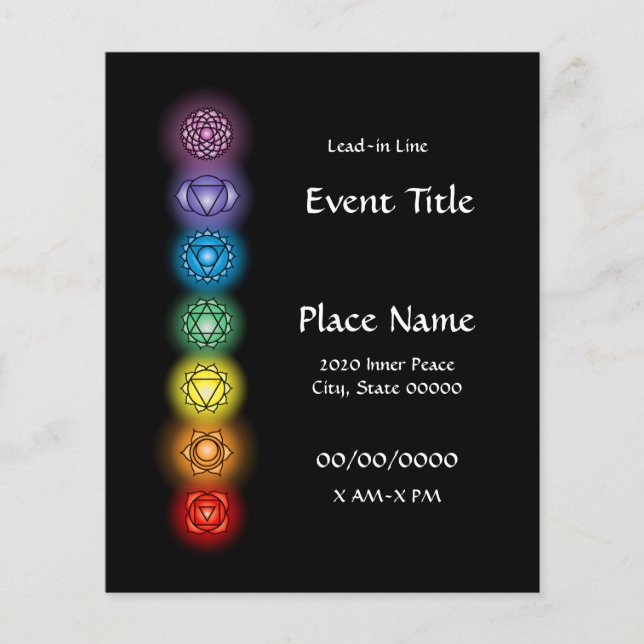 Chakras Event Small Flyer (Framsidan)