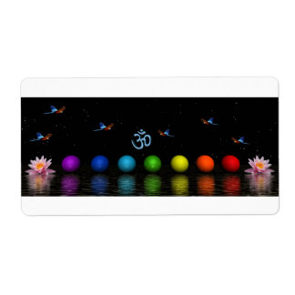 chakras, fåglar och aum fraktsedel