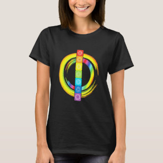 Chakras Färgglad Yoga Meditation Zen Konst Mandala T Shirt