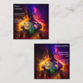 Chakras | Human Auras | Energy Healer Fyrkantigt Visitkort