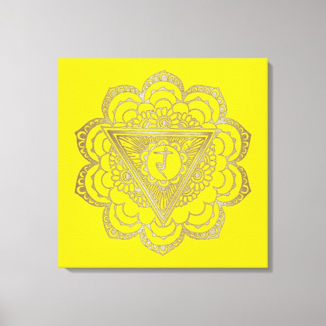 Chakras Manipura - Wrapped Canvas (Framsida)
