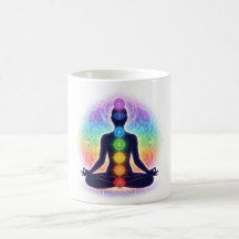 Chakras Meditation Konst | Sju Färgglada Symboler