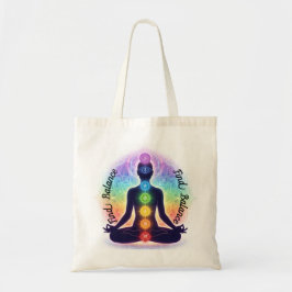 Chakras Meditation Konst | Sju Färgrika Symboler Tygkasse