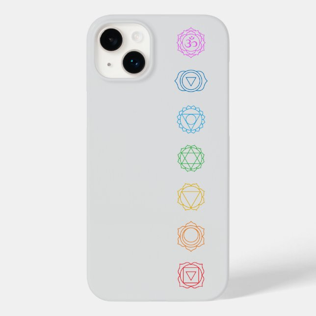 Chakras Minimalist Fodral-Mate iphone case (Baksida)