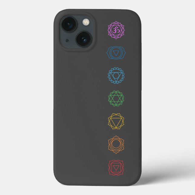 Chakras Minimalist Fodral-Mate iphone case (Baksida)