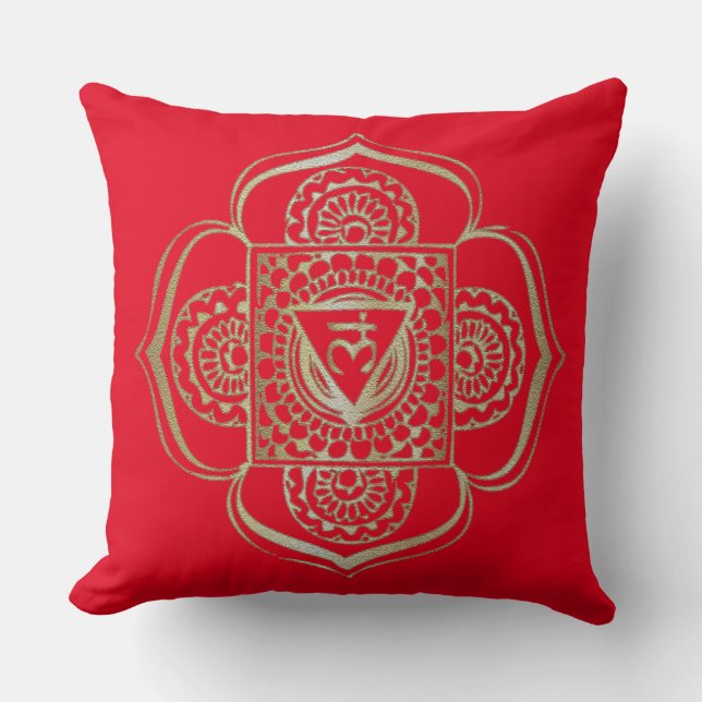 Chakras Muladhara - Pillow Kudde (Framsida)