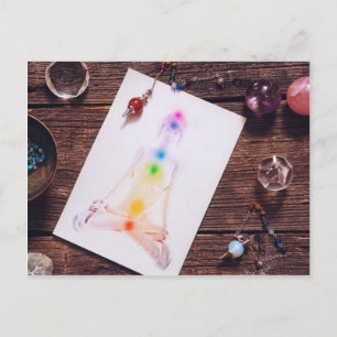 chakras och balans vykort