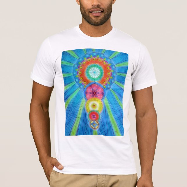 Chakras som stiger t-shirt (Framsida)