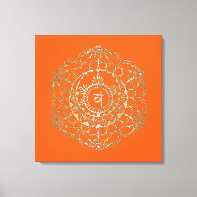 Chakras Svadhistana - Wrapped Canvas (Framsida)
