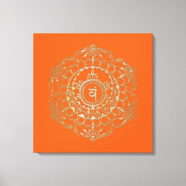 Chakras Svadhistana - Wrapped Canvas (Framsida)