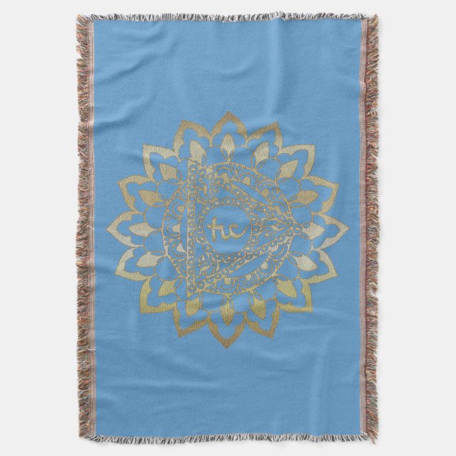 Chakras Vishudda - Blanket Filt (Framsidan Vertikal)