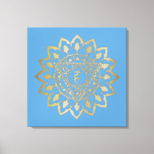Chakras Vishudda - Wrapped Canvas