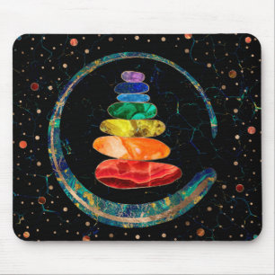 Chakras Zen Stones och Enso circle Musmatta