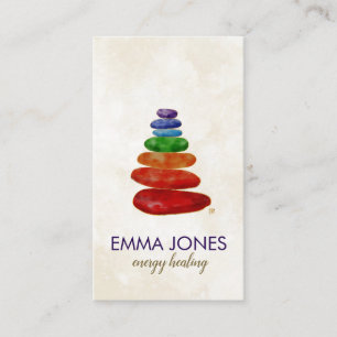 Chakras Zen Stones Visitkort