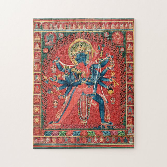 Chakrasamvara och Consort Vajravarahi Pussel (Vertikal)