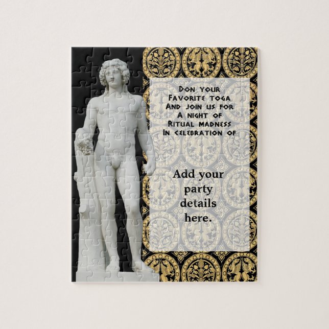 Chalcedonian Black-inbjudan Pussel (Vertikal)