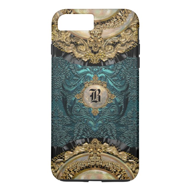 Chalchadoriz Sea Elegant Monogram Plus Case-Mate iPhone Skal (Baksida)