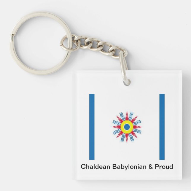 Chaldean flagga Keychain (Framsidan)